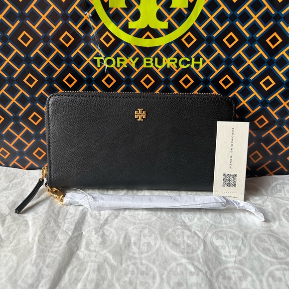 Tory Burch Bags Tory Burch Emerson Wristlet Zip Continental Wallet